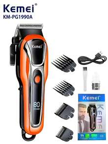Kemei KM-PG1990A 电动理发器，男士理发器，适用于理发店或家庭使用，USB充电式理发器，旅行及日常使用理发器，适合专业理发师和造型师使用 - 彩色 - 查看 10