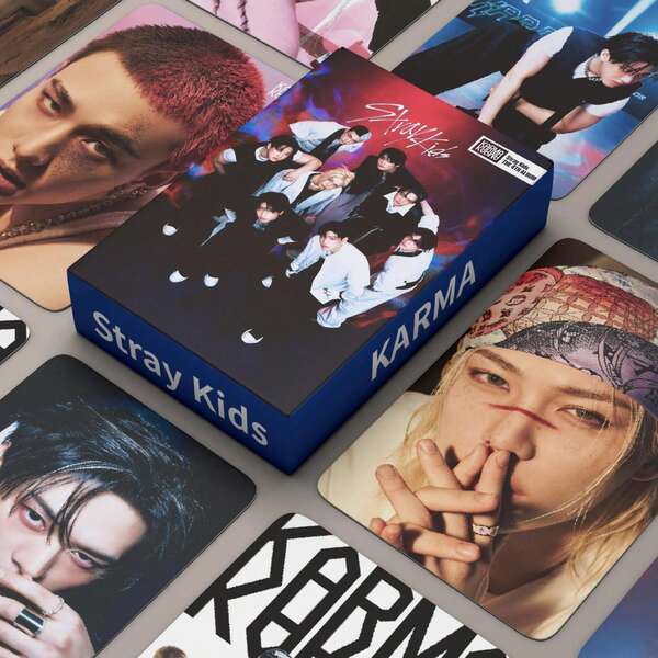 Cartes édition limitée de Noël KARMA /CREUX/, Ensemble de cartes photo calendrier des vœux de la saison 2026 FORCE | , Know, Cin, Felix, I.N | Mini cartes K-Pop limitées pour les fans, cadeau de fête et collection