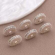 2/3/5 件 18K 镀金黄铜扁平圆形微密镶方晶锆石圆珠圆珠水钻隔珠适用于 DIY 手链项链珠宝制作用品 - 彩色 - 查看 17