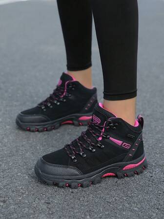 2025 Women's Fashion Hiking Shoes, New Lightweight Thick-Sole Outdoor Sports Shoes, Non-Slip Durable Casual Trekking Shoes, Versatile Workwear