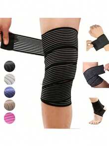 1pc Adjustable Multifunctional Sports Bandage, Self-Adhesive High Elastic Wrap Bandage For Ankle, Wrist, Elbow And Knee Support