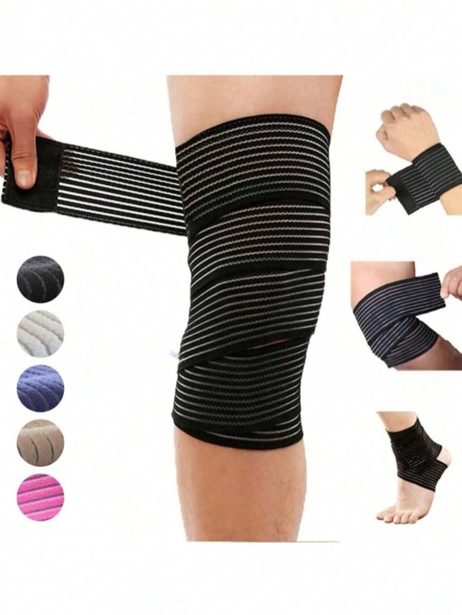1pc Adjustable Multifunctional Sports Bandage, Self-Adhesive High Elastic Wrap Bandage For Ankle, Wrist, Elbow And Knee Support