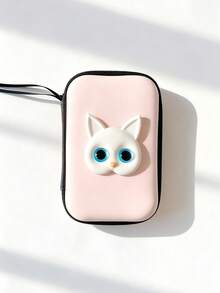 Fashionable Cat Shaped Cable & Earphone Storage Pouch Cable Organizer Electronic Organizer Storage Bag Waterproof Portable For Travel For Tech For Women For Men Charger Bag Charger Case Waterproof Bag Travel Essentials