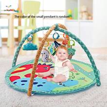 Baby Fitness Mat, Black White Red Visual Stimulation Play Mat With Detachable Accessories, Newborn Tummy Time Training Mat, Sensory Development