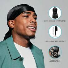 12条装男女通用头巾 - 丝滑缎面头巾，长尾宽带设计 - 透气波浪帽，可打造360度波浪发型，保护头发，适合睡眠 - 12种颜色（黑色、白色、红色、蓝色等），美发工具，美发用品，旅行必备，旅行，理发师，发型师，理发师配件，情人节，美发用品，发型师，理发店，沙龙，度假必备，美发产品，理发店，情人节礼物，男士旅行必备，发型师工具 - 彩色 - 查看 5