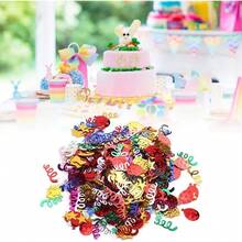 eecoo 60 G/Bolsa Globo de de Cumpleaños, Boda, Colorido, Lentejuelas, Confeti, Decoración, Suministros de Adorno para Fiestas, para Temas de Cumpleaños, Bodas, - 1 - Ver 6
