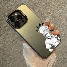 Funda de teléfono de anime y cómics Dr. STONE compatible con iPhone 16, 15, Plus, 14, 13, 12 mini, 11 Pro Max, con acabado mate de caramelo y protección contra golpes. Funda compatible con iPhone 17 Pro Max, 17 Pro, 17. - Z3 - Ver 11