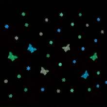 100 piezas de pegatinas fluorescentes de colores, pegatinas de estrellas de plástico fluorescentes para decorar paredes, decoración del hogar para el techo, la pared, el dormitorio de niños/bebés