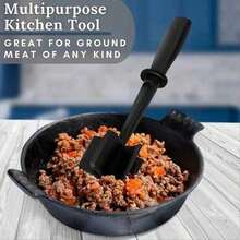 3-In-1 Handheld Kitchen Tool: Meat Chopper, Scraper And Mixing Shovel - màu đen - Xem 9