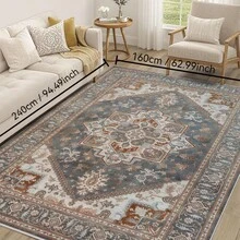 Washable Mat, Vintage Medallion Entryway Mat Door Mat With Non- Backing, Front Entrance Mat For Entrance Bedroom Bedside Kitchen Laundry Home Decor Christmas Decor Kitchen Rug