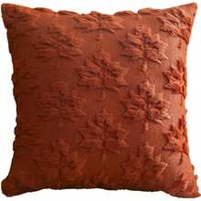 1pc/2pcs Maple Cushions, 18 X 18 Inches, Orange, Farm, Decoration, Autumn Harvest Theme, Festival, Synthetic Hair, Sofa, Bed Or Room - Burnt Orange - View 12