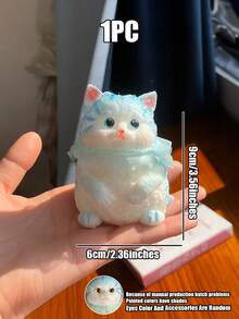 1/8PCS Cute Silicone Simulation Cat, Sticky Stress Relief Toy, Cute Stuff, Taba Squishy, Injectable Bubbles, Travel Portable Fidget Squeeze Toys, Squisy, Blue For Boys, Pink For Girls, Perfect For All Ages Austism, Ideal Holiday Gifts, Small Cute Fun Gift, Fun, Kids Games, Kids Toys, Boy Games, Girl Games, Children's Games, Easter Gifts, Party Bag Fillers, Christmas Stocking Fillers, Fidget Toys, Kids Party Favors[Eyes Random]