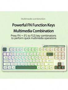 HP K120 Gaming And Office Keyboard: Highly Responsive Trigger Performance, Colorful Dynamic Backlighting, Non-Slip Mats, USB Plug-And-Play, Versatile Application, And Creamy Green. - Milk Green - View 6