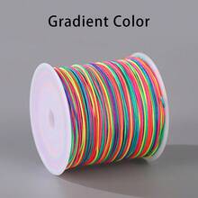 4 Rolls 50m/1968inch Silky Satin Cord Nylon String 0.8 Mm Chinese Knotting Cord, Nylon Beading Thread For Bracelets, Necklaces, Wind Chime, Macrame Crafts, Drawstring Bags, Multicolor Beading String(Random P)