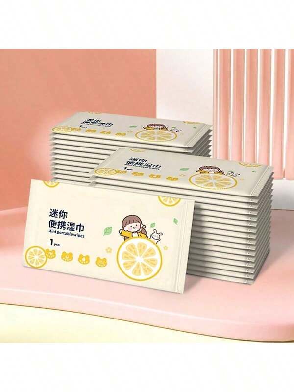 Portable Wet Wipes, Cleaning Wet Tissues, Single-Piece Individually Wrapped For Hotels, Restaurants, Takeout, Internet Cafes, Small Packs Suitable For Camping, Travel, And Daily Hygiene