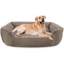 JOEJOY Rectangle Dog Bed For Large Medium Small Dogs - Washable Orthopedic Sofa Bed, Soft Breathable Puppy & Pet Cuddler, Durable Calming Dog Bed With Anti-Slip Bottom, Multiple Sizes,(XL(35"X 25"X 10") Dark Brown) - Type9 - 查看 1