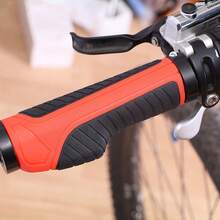 1 Pair Bicycle Handlebar Gloves – Lock System Anti-Slip Covers, Ergonomic Grip Reduces Hand Fatigue, Suitable For Mountain & Road Bikes