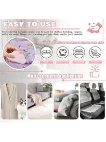 1 Set Mini Rodillo de Pelusa Reutilizable Kit de Viaje, Quitapelusas Portátil para Pelo de Mascotas, Cepillo de Pelusa Adhesivo