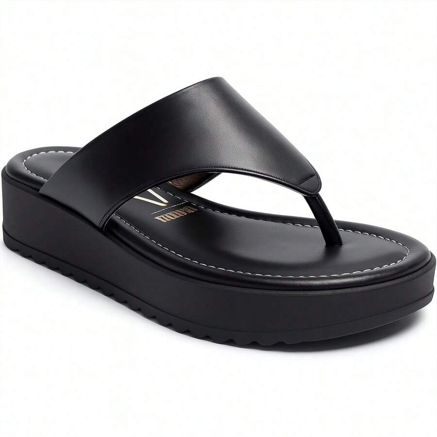 Vizzano Women's Flat Platform Clog 6492-319 Padded - 黑色 - 查看 1