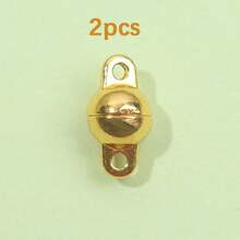 2/4/10 Pieces Locking Magnetic Jewelry Clasps Round Magnetic Lobster Clasps Locking Closures Bracelet Necklace Clasps Extender For Jewelry Bracelet Necklace Making