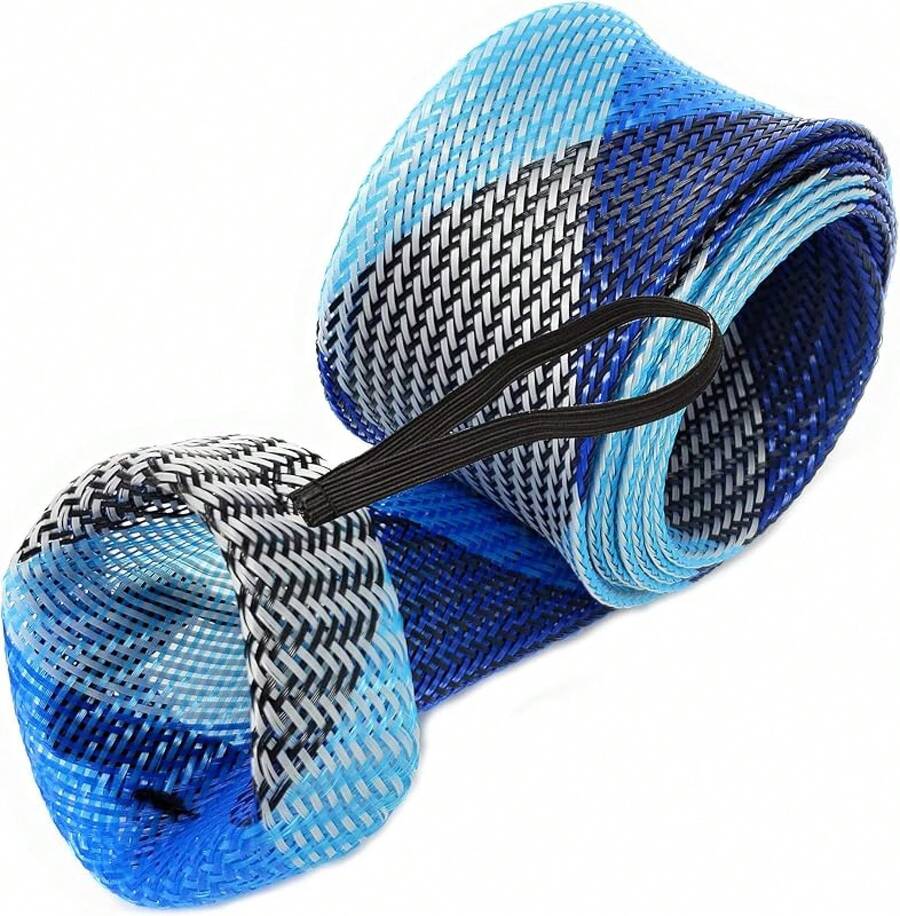 Funda de caña Reaction Tackle/Funda de caña/Calcetín de caña (2-Pack)/Extremo plano o puntiagudo/Cañas de spinning o casting - Azul - Ver 1