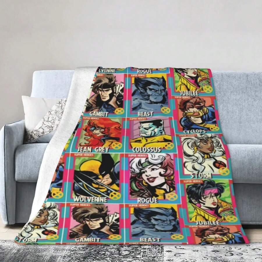 Xmen Custom Warm Gift An Ultra-Soft Micro Fleece Blanket - Black - View 1