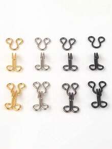 Hook And Eye Sewing Kit (Storage Box Not Included) Bra Hook Replacement, Multiple Sizes Available, Great For DIY Garment Repair, Lingerie Alterations And Home Sewing - Multicolor - View 5