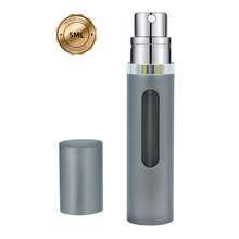 1pc Redesigned Perfume Spray Bottle, Portable Perfume Refillable Atomizer, Bottom Fill Mini Spray Travel Perfume Bottle, Pump Fills Directly From The Bottom Without Removing The Cap, 100% Pure Glass Inner Bottle, With A Visible Window So You Can Easily Know How Much Perfume Is Left, Available In 5ml / 8ml /10ml