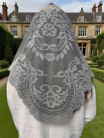 1pc 128cm*65cm Handmade DIY Lace Trim Fabric For Clothing, Headwear, Sofa, Lampshade, Tablecloth Decoration