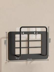 1/2 piezas Soporte para router, Estante de almacenamiento WiFi, Soporte de montaje, Soporte de montaje en pared. Caja de almacenamiento sin agujeros para decodificador. Suministros para el hogar - Multicolor - Ver 8