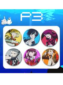 Persona 3 Series Badge "" Accessory Charm, Decoration For Backpack