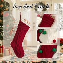 Personalized Christmas Stockings, Customizable Name Christmas Stockings, 2025 Embroidered Knitted Christmas Stockings, Christmas Family Stockings, Lettered Stockings, Holiday Stockings, Personalized Christmas Ornaments, Christmas Home Decorations, Christmas Family Gifts