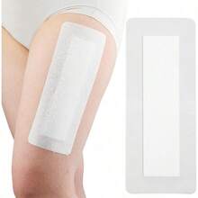 10 Pcs Waterproof Knee Replacement Dressing 4x8 Inch Long PostSurgery Gauze Bandage With Adhesive Border + NonStick Central Pad Hip Wound Incision Recovery - Gói 10 cái 4x8 inch - Xem 2