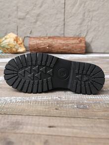 Mocassins à semelle épaisse style preppy pour femmes grandes tailles, convenant aux sports, à la tenue décontractée et à l'usage intérieur