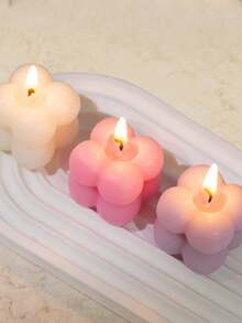 1/2/4/12pcs Mini Magic Cube Scented Candle,Handmade Bubble Shaped Candles Cute Aromatherapy Candles,Christmas Ornaments,Christmas Decoration,Christmas Decor,Holiday ,Winter,Festival,Room Decor