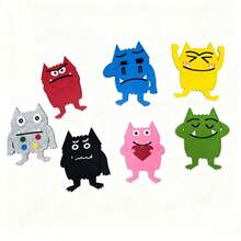 hoojojo 20 pièces Set de feutrine colorée de monstres, tableau de feutre pour raconter des histoires, accessoires de livre d'histoire, jouets éducatifs Montessori, outils d'apprentissage émotionnel, activités en classe, accessoires de jeu interactif, fournitures pour la rentrée, cadeau d'Halloween - Multicolore - Voir 15
