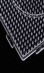 H&Amp;W 4PCS 5mm Fuse Beads Boards, Large Clear Pegboards Kits, With Gift 4 Lroning Paper (WA3-Z1) - 白色 - 查看 3