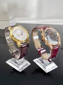 6/3 槽手表收纳盒，珠宝盒，PU 皮革手表展示盒，大容量手表收纳盒，适合手表、珠宝，送给女朋友、情人节、母亲节的礼物 - 彩色 - 查看 10