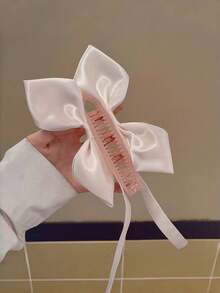 1 pezzo/3 pezzi Fermagli per capelli a fiocco e nastro per donne, fermagli a pinza attorcigliati, nuova moda 2025, stile di strada carino, in plastica ABS, adatti per primavera, estate, autunno, inverno, ritorno a scuola