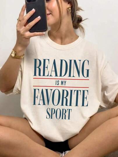 Vintage Reading Is My Favorite Sport Shirt, Bookish Tee, Book Reader Gift, English Teacher Gift, Bookworm Tshirt, Librarian Shirt, Booklover,Autumn Tops, Winter Tops