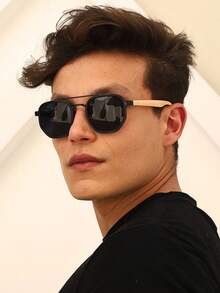 Men Fashion Glasses - 摩卡棕 - 查看 1