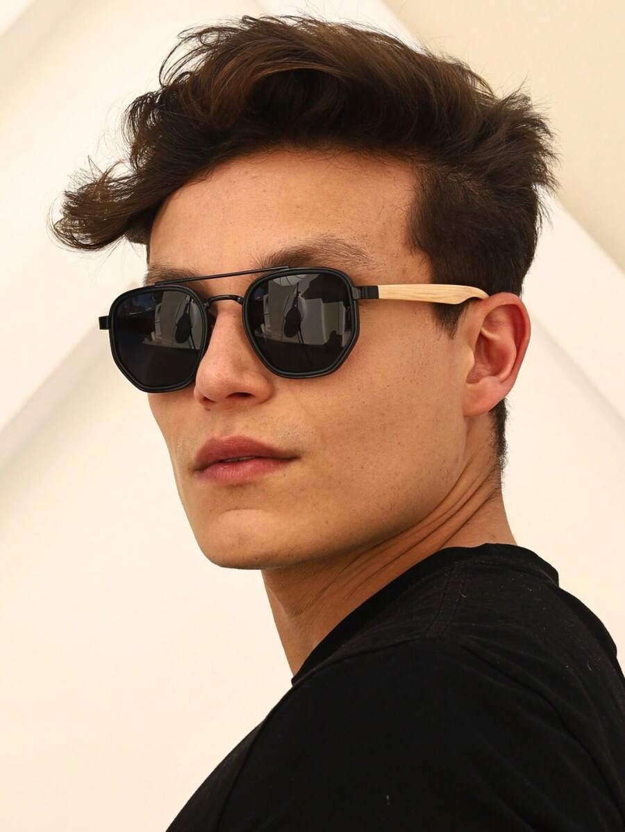 Men Fashion Glasses - 摩卡棕 - 查看 1