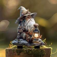 حديقة بأسلوب بوهيمي مع فانوس - ديكور جنية بلاستيكي للزينة الخارجية، سهل التركيب، مناسب لعيد الميلاد وعيد الشكر، لا يحتاج إلى طاقة أو بطارية، هدية مثالية للنباتات المزروعة في أصص والحدائق