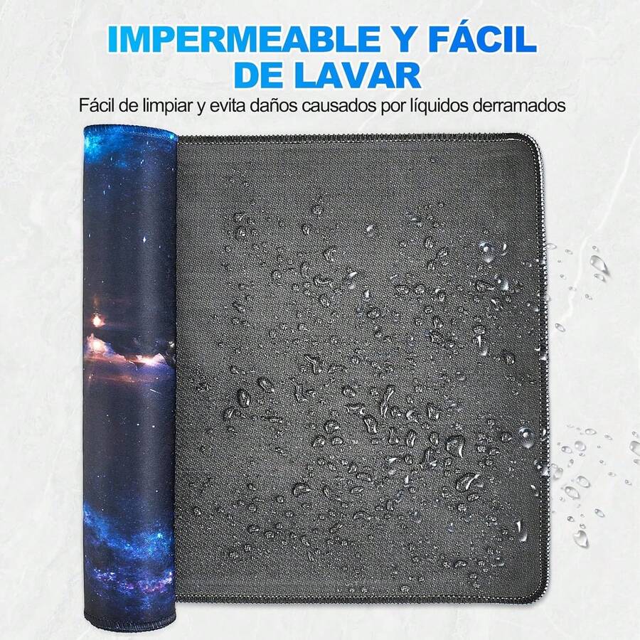 TXG Alfombrilla de Ratón de 800 * 300 * 3mm, Alfombrilla para Mouse para Juegos, Mouse Pad Portátil, Ratón Impermeable con Base de Goma Antideslizante (Patrón de Cielo Estrellado) - Patrón de Mapa del Mundo - Ver 1