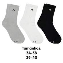 QLC SPORT Kit 3 Pairs Of Up Urban Casual Cotton Terry Socks, Unisex, Mid-Calf - Multicolor - View 3