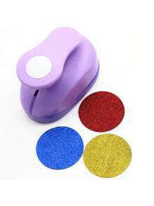 1pc 8/16/25/38/50mm Random Color Circle Punch DIY Round Embossing Punches Scrapbooking Machine Paper Cutting Hole Punch Rounder Cutter - Multicolor - View 4