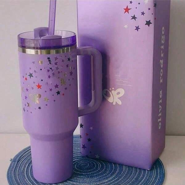 2025 Nuevo 1 pieza 40 Onzas 304 Acero Inoxidable H 2.0 Taza Aislada al Vacío de Doble Pared, Mantiene Caliente/Frío, Taza de Viaje Portátil, Taza para Café Helado, Un Gran Regalo para Acampar al Aire Libre, Viajar y Hidratación en el Hogar