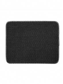 2-Layer EVA Cat Litter Mat, Anti-Tracking, Anti-Splash, Waterproof, Indoor Home Use Cat Litter Box Mat - Black - View 6