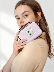 Fashionable Cat Shaped Cable & Earphone Storage Pouch Cable Organizer Electronic Organizer Storage Bag Waterproof Portable For Travel For Tech For Women For Men Charger Bag Charger Case Waterproof Bag Travel Essentials