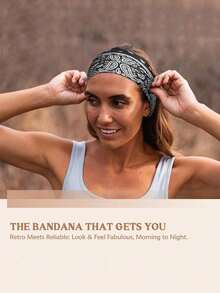 1 pieza Diadema ancha de estilo bohemio para mujer, turbante extra grande, diadema para hacer ejercicio, diadema de moda para yoga, accesorios para el cabello grueso y retorcido, pañuelos para mujer